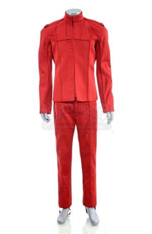 2009 Captain Kirk Starfleet Uniform Red Outfit For Male