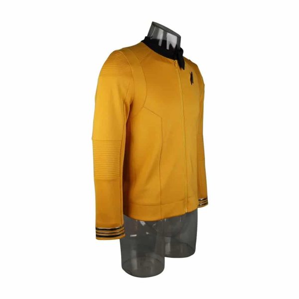 Trekcosplay Discovery Captain Christopher Pike Jacket Starfleet Command Gold Uniform 2