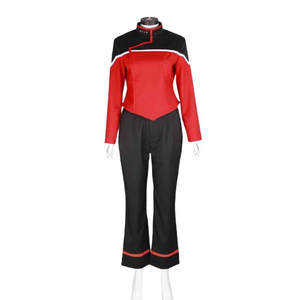 Trekcosplay Lower Decks Captain Freeman Uniform Command Red Female 7