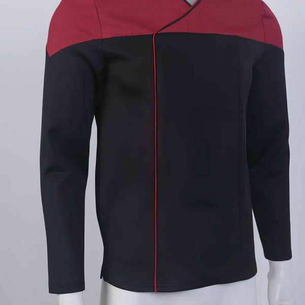 Trekcosplay Picard 2 Command Red Uniform Starfleet Top Shirt For Cosplay 11