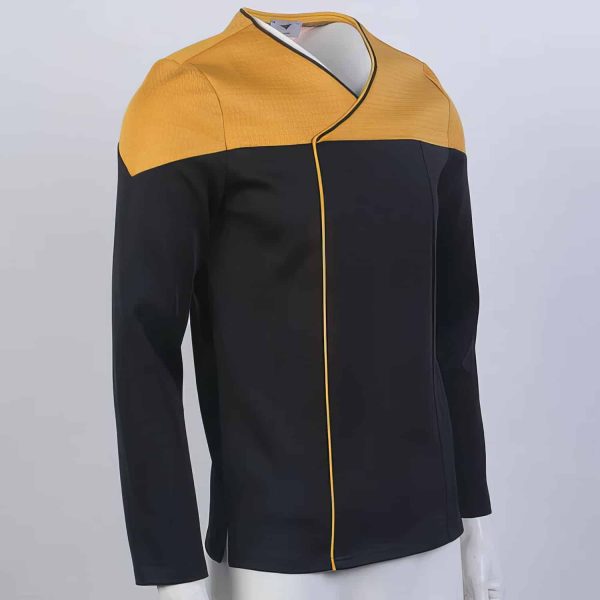 Trekcosplay Picard 2 Command Red Uniform Starfleet Top Shirt For Cosplay 3