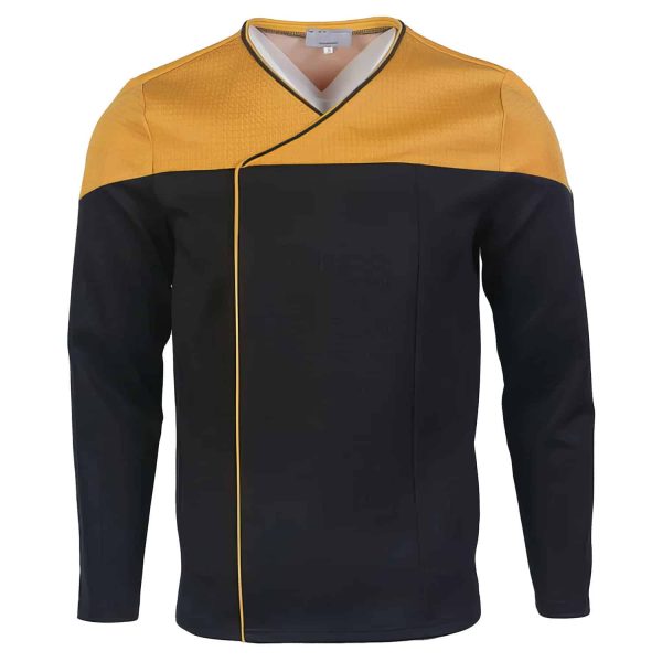 Trekcosplay Picard 2 Command Red Uniform Starfleet Top Shirt For Cosplay 6