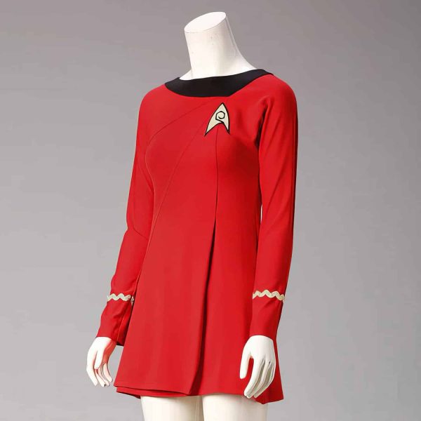 Trekcosplay Tos Female Duty Uniform Red Dress 3